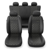 Coprisedili compatibili con Alfa Romeo 145 (1994-2000) - fodere sedili universali - set coprisedili auto - PRF-BE
