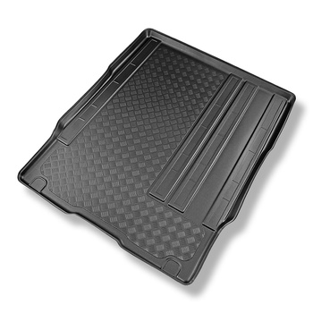 Vasca baule compatibile con Peugeot e-Traveller Monovolume (11.2020-....) - dietro la 2a fila di sedili; interasse lungo - tappetino per bagagliaio - tappeto bagagliaio per auto