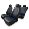 Coprisedili compatibili con Peugeot Traveller (2016-....) - fodere sedili universali - set coprisedili auto - XL-BL