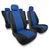 Coprisedili compatibili con Chevrolet Spark I, II (2005-2019) - fodere sedili universali - set coprisedili auto - X.R-BL