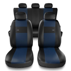 Coprisedili compatibili con Opel Corsa A, B, C, D, E (1982-2019) - fodere sedili universali - set coprisedili auto - XL-BL