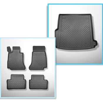 Completo di tappetini e tappetino per bagagliaio TPE per: Mercedes-Benz Classe E