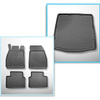 Completo di tappetini e tappetino per bagagliaio TPE PREMIUM per: Opel Insignia A 2008-05.2017 (Berlina) - bagagliaio piatto con ruota di scorta standard e/o con sistema Infiniti (subwoofer)