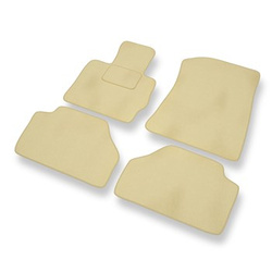 Premium tappetini auto in velluto compatibili con BMW X3 II F25 (2010-2017) - tappeti auto beige