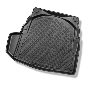 Vasca baule compatibile con Mercedes-Benz Classe E W212 Berlina (03.2009-03.2016) - con cavità destra (amovibile eventualmente); piano di carico piatto - tappetino per bagagliaio - tappeto bagagliaio per auto