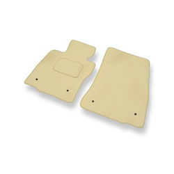 Premium tappetini auto in velluto compatibili con Mini Hatch III (2013-2024) - tappeti auto beige