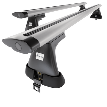 Barre portatutto in alluminio compatibili con Mercedes-Benz Classe S W220 Berlina (1999-2005) - senza punti di fissaggio di serie - portapacchi auto colore argento - portabagagli barre da tetto