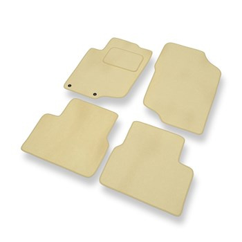 Premium tappetini auto in velluto compatibili con Peugeot 207 (2006-2012) - tappeti auto beige
