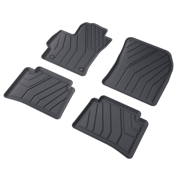 Tappetini Auto in TPE compatibili con Toyota Corolla XII Berlina, Touring Sports (2019-....) - tappeti auto neri