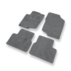 Premium tappetini auto in velluto compatibili con Peugeot 207 (2006-2012) - tappeti auto grigio