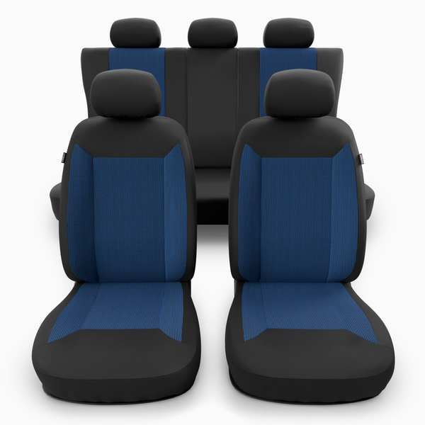 Coprisedili compatibili con Alfa Romeo 166 I, II, III (1998-2007) - fodere sedili universali - set coprisedili auto - RYL-BL