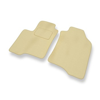 Premium tappetini auto in velluto compatibili con Fiat Panda III (2012-....) - tappeti auto beige