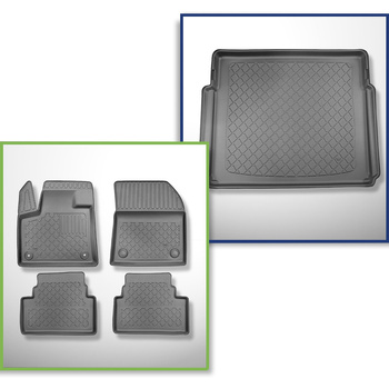 Completo di tappetini e tappetino per bagagliaio TPE per: Citroen C5 Aircross Pl
