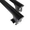 Barre portatutto in alluminio compatibili con Volkswagen Touran Monovolume (2003-2009) - senza punti di fissaggio di serie - portapacchi auto colore nero - portabagagli barre da tetto