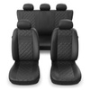 Coprisedili compatibili con Alfa Romeo 166 I, II, III (1998-2007) - fodere sedili universali - set coprisedili auto - PRF-B