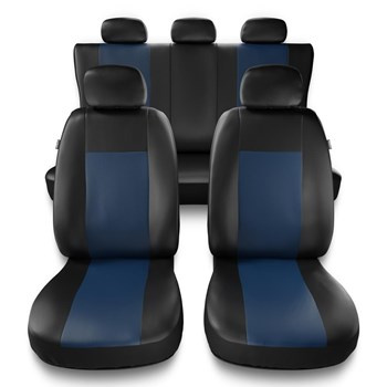 Coprisedili compatibili con BMW X1 I, II (2009-2022) - fodere sedili universali - set coprisedili auto - CM-BL