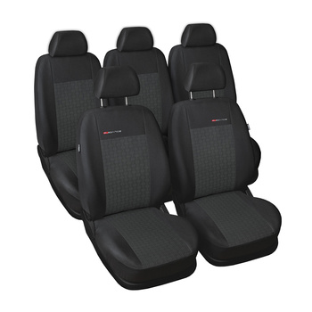 Coprisedili su misura compatibili con Volkswagen Touran II Monovolume (2010-2015) nessun copribracciolo posteriore, prevede ulteriori elementi di equipaggiamento - fodere sedili - set coprisedili auto - E1