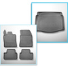 Completo di tappetini e tappetino per bagagliaio TPE per: DS 4 11.2021-.... (Hatchback) - non per versione Plug-in ibrida; non per la versione elettrica