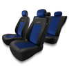 Coprisedili compatibili con Seat Ibiza I, II, III, IV, V (1984-2019) - fodere sedili universali - set coprisedili auto - S-BL