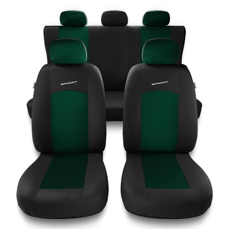 Coprisedili compatibili con Mazda CX-3 (2015-2019) - fodere sedili universali - set coprisedili auto - S-GR