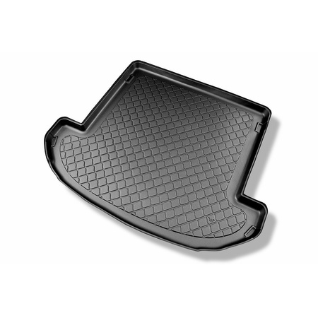 Vasca baule compatibile con Hyundai Santa Fe IV TM SUV (08.2018-2020) - 7 posti; sedili 3a fila abbassati - tappetino per bagagliaio - tappeto bagagliaio per auto