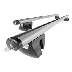 Barre portatutto in alluminio compatibili con Peugeot 207 SW (2007-2012) - corrimano - portapacchi auto colore argento - portabagagli barre da tetto