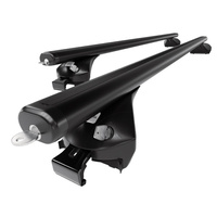 Barre portatutto in alluminio compatibili con BMW X4 G02 SAC (2019-....) - corrimano integrati - portapacchi auto colore nero - portabagagli barre da tetto