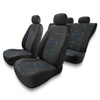 Coprisedili compatibili con Mazda 626 III, IV, V (1987-2002) - fodere sedili universali - set coprisedili auto - UNE-BL