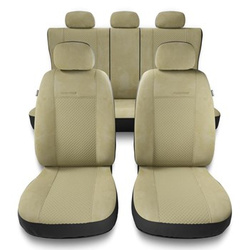 Coprisedili compatibili con Audi Q5 I, II (2008-2019) - fodere sedili universali - set coprisedili auto - PG-3