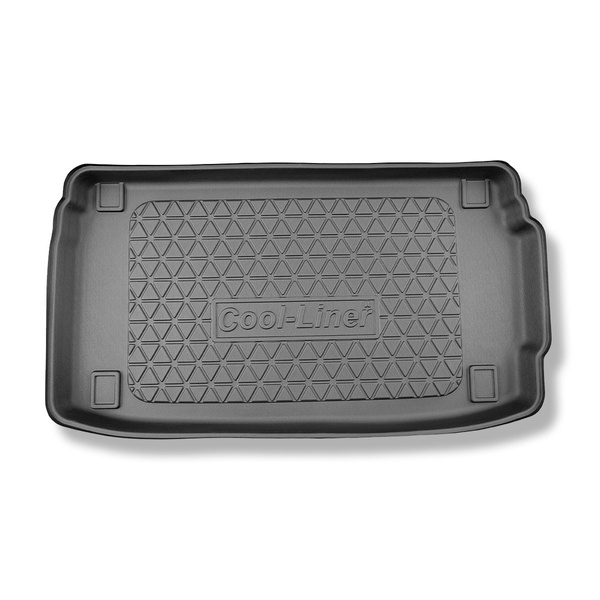 Vasca baule compatibile con Hyundai i20 III BC3 Hatchback (10.2020-....) - bagagliaio superiore; pavimento doppio del bagagliaio nella posizione superiore; anche per gli ibridi; con subwoofer - tappetino per bagagliaio - tappeto bagagliaio per auto