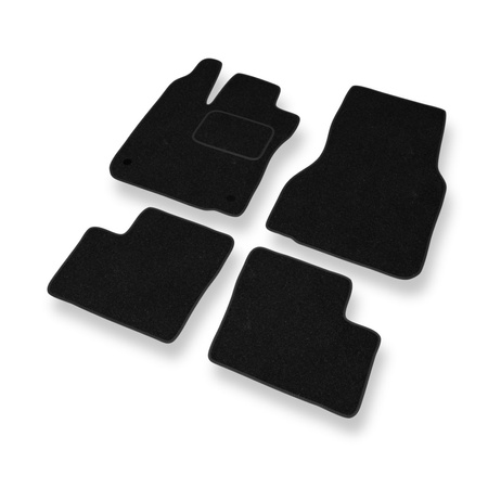 Tappetini in feltro compatibili con Smart Forfour II (2014-2023) - tappeti auto nero