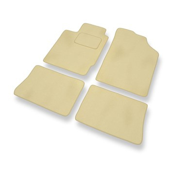 Premium tappetini auto in velluto compatibili con Renault Thalia I (2001-2008) - tappeti auto beige
