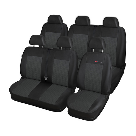 Coprisedili su misura compatibili con Citroen Jumper II Van (2006-2015) 7 posti - fodere sedili - set coprisedili auto - E1