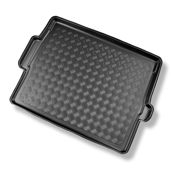 Vasca baule compatibile con Peugeot 3008 II SUV (11.2016-....) - vano superiore (piano di carico piatto); piano di carico regolabile in posizione più alta; non per versione ibrida - tappetino per bagagliaio - tappeto bagagliaio per auto