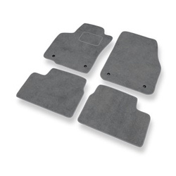 Premium tappetini auto in velluto compatibili con Opel Astra H Caravan, Hatchback, Cabriolet, Berlina (2004-2012) - tappeti auto grigio