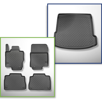 Completo di tappetini e tappetino per bagagliaio TPE per: Mercedes-Benz GLE C167