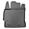 Completo di tappetini e tappetino per bagagliaio TPE per: Toyota Auris II 07.2013-12.2018 (Touring Sports) - bagagliaio superiore; per auto con pavimento doppio nel bagagliaio; anche per versione ibrida