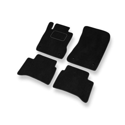 Premium tappetini auto in velluto compatibili con Mercedes-Benz Classe E W211 (2002-2009) - tappeti auto nero