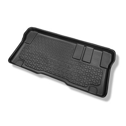 Vasca baule compatibile con Opel Vivaro C Van (03.2019-....) - versione autovettura per trasporto di persone (station wagon/tour); dietro la 3a fila di sedili; interasse lungo - tappetino per bagagliaio - tappeto bagagliaio per auto