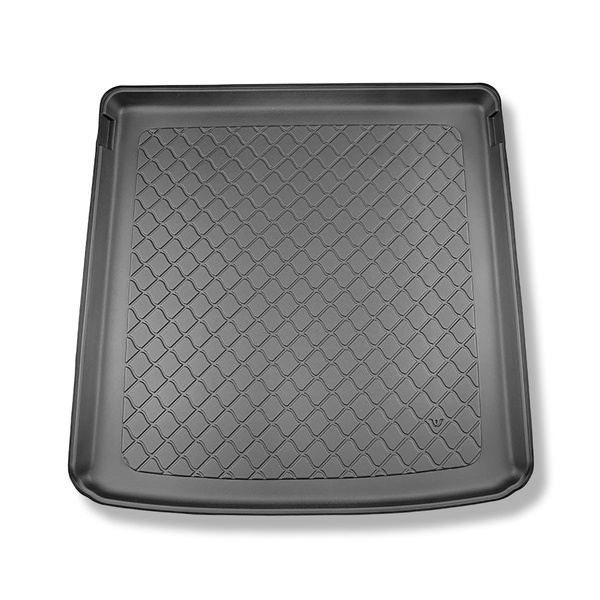 Vasca baule compatibile con Volkswagen Golf VIII Variant (11.2020-....) - portabagagli superiore; piano di carico regolabile nella posizione più alta; anche per la versione Hybrid mHEV - tappetino per bagagliaio - tappeto bagagliaio per auto