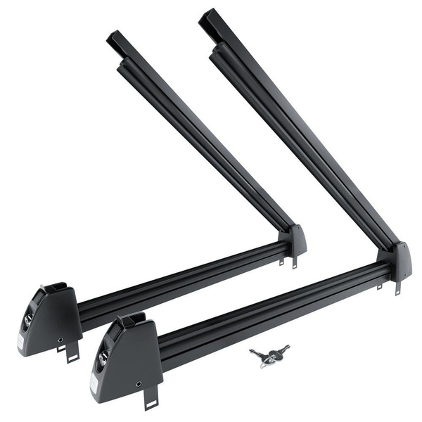 Portasci per barre portatutto - Ski rack M-7705 - nero - per 5 paia di sci o 4 tavole da snowboard