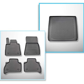 Completo di tappetini e tappetino per bagagliaio TPE PREMIUM per: BMW X5 G05 11.
