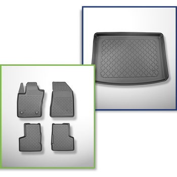 Completo di tappetini e tappetino per bagagliaio TPE per: Jeep Renegade 4xe Plug