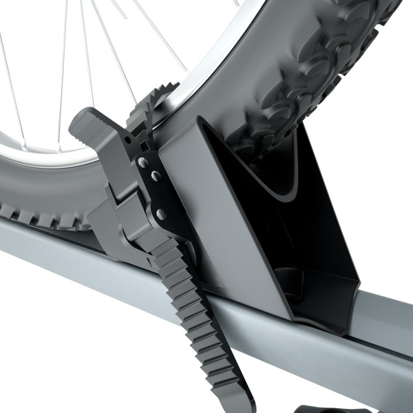 3x Portabici da tetto, Portabiciclette con barra in alluminio e chiusura a chiave - 3xM-17