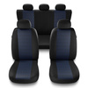 Coprisedili compatibili con Alfa Romeo 147 (2000-2010) - fodere sedili universali - set coprisedili auto - PF-BL