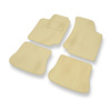 Premium tappetini auto in velluto compatibili con Volkswagen Golf III Hatchback, Cabriolet, Variant (1991-1999) - tappeti auto beige