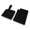 Premium tappetini auto in velluto compatibili con Smart ForTwo II (2007-2013) - tappeti auto nero