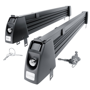 Portasci per barre portatutto - Ski rack M-7703 - nero - per 3 paia di sci o 2 tavole da snowboard