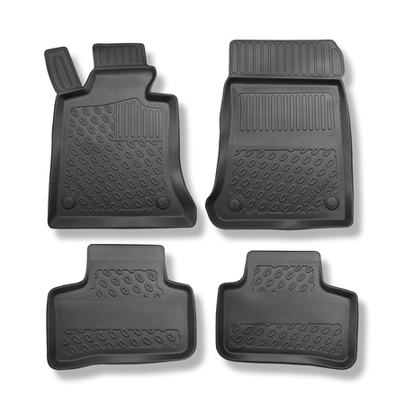 Tappetini Auto in TPE compatibili con Mercedes-Benz Classe E W212 Berlina (2009-03.2016) - tappeti auto neri