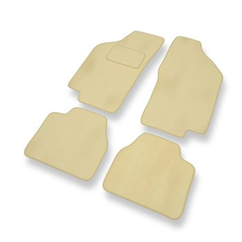 Premium tappetini auto in velluto compatibili con Lancia Delta II (1993-1999) - tappeti auto beige